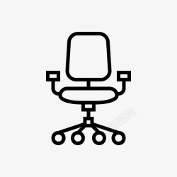 扶手躺椅扶手椅休息室躺椅图标高清图片