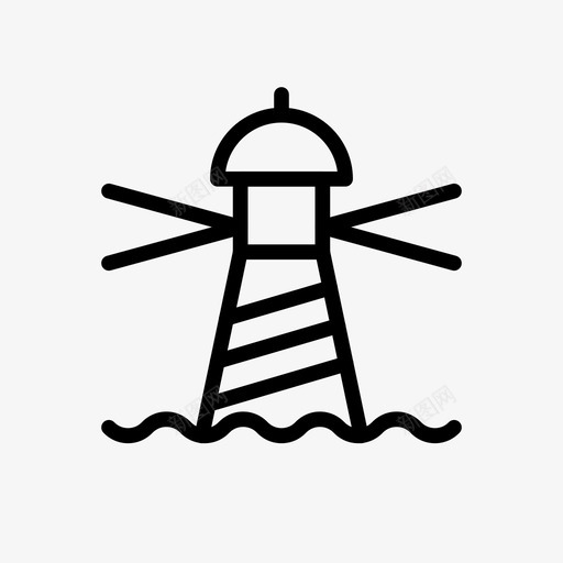 塔建筑房地产图标svg_新图网 https://ixintu.com 塔 建筑 房地产 旅游线路图标 水