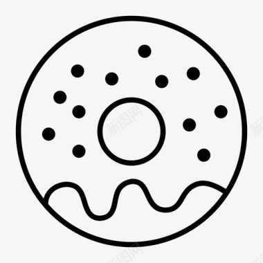甜甜圈食品零食图标图标