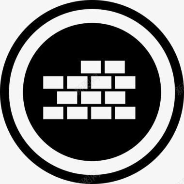 建筑砖墙工具图标图标