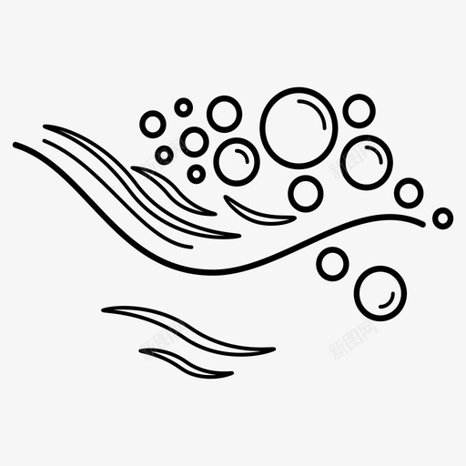 水气泡海洋图标