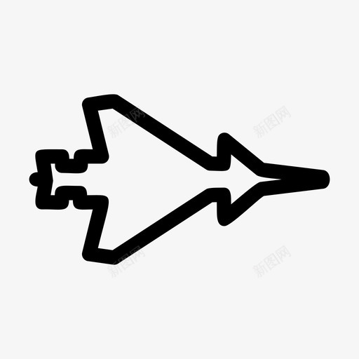 喷气式飞机飞机旅行图标svg_新图网 https://ixintu.com 喷气式飞机 旅行 飞机