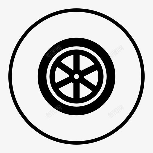 方向盘游戏比赛图标svg_新图网 https://ixintu.com 方向盘 比赛 汽车套件1 汽车维修 汽车零件 游戏 驱动轮