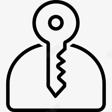 钥匙门禁管理图标图标