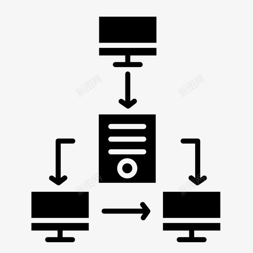 网络协作计算机图标svg_新图网 https://ixintu.com web web设计实体图标 关系 协作 网络 计算机