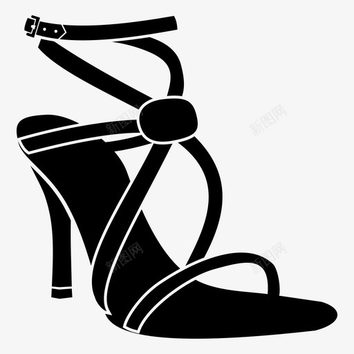 高跟鞋时尚模特图标svg_新图网 https://ixintu.com 时尚 模特 款式 鞋子 高跟鞋