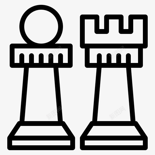 国际象棋棋子策略图标svg_新图网 https://ixintu.com 国际象棋 棋子 策略 西洋棋 运动
