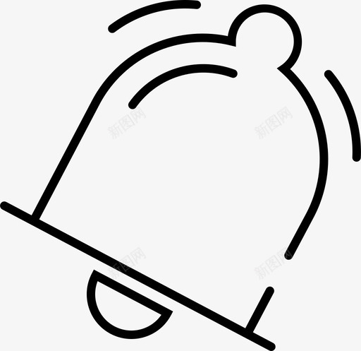 通知警报铃声图标svg_新图网 https://ixintu.com ui ui图标设置笔划样式 界面 警报 通知 铃声