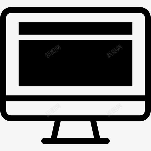 布局列计算机图标svg_新图网 https://ixintu.com 列 布局 桌面 界面 监视器 计算机 计算机混合
