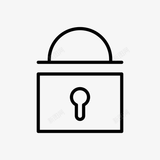 安全数据保护锁图标svg_新图网 https://ixintu.com 保险箱 安全 数据保护 锁