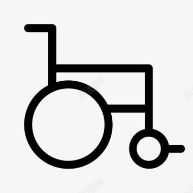 轮椅残疾人医疗热线图标图标