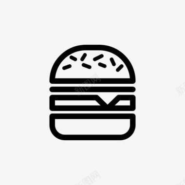 汉堡牛肉面包图标图标