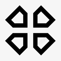 正方形素材房子png图片房子十字架标志图标高清图片