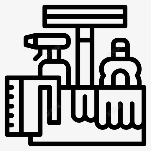 清洁工具桶喷雾图标svg_新图网 https://ixintu.com 喷雾 桶 清洁工具 清洗