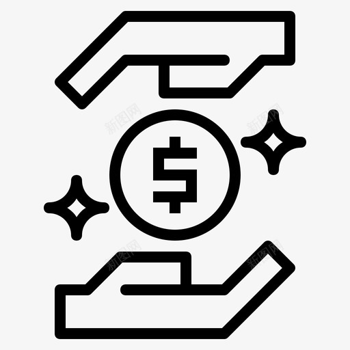 银行关怀金钱图标svg_新图网 https://ixintu.com 关怀 金钱 银行