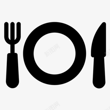 采购产品餐具餐具晚餐图标图标