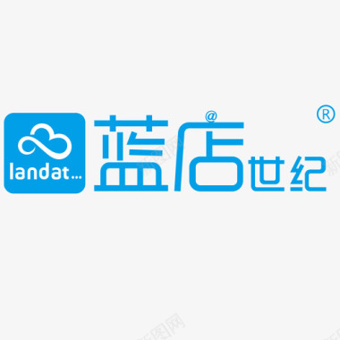 蓝店logo整体300px图标