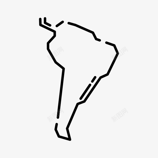 南美洲大陆地理图标svg_新图网 https://ixintu.com 南美洲 地理 大陆 拉丁美洲