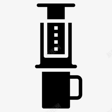压榨机咖啡饮料图标图标