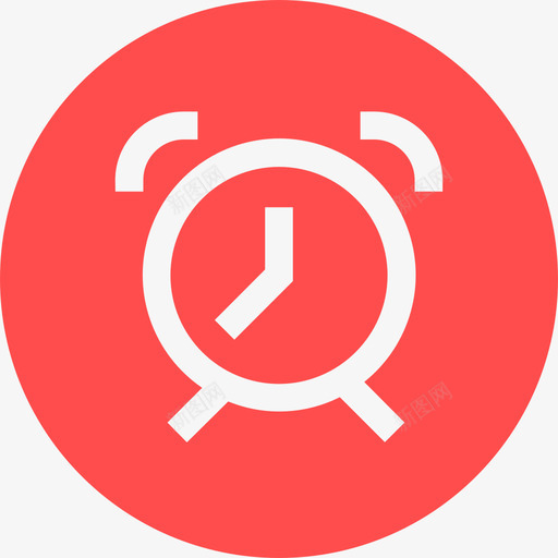 时间-闹钟svg_新图网 https://ixintu.com 时间-闹钟