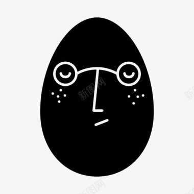 复活节彩蛋无聊性格图标图标