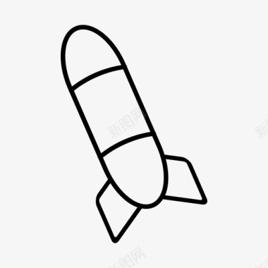 导弹炸弹火箭图标图标