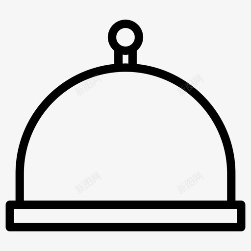 盘子餐具盖子图标svg_新图网 https://ixintu.com 厨房 盖子 盘子 食物 餐具 餐厅
