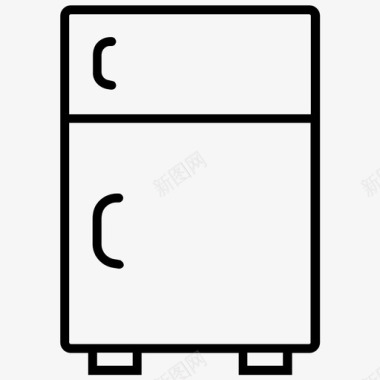 冰箱家用电器储藏室图标图标