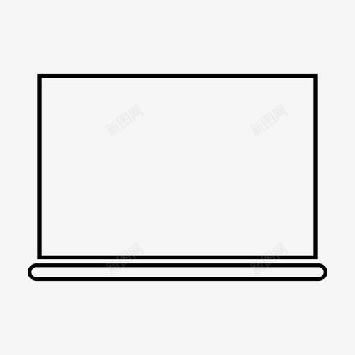 笔记本电脑显示器液晶显示器图标svg_新图网 https://ixintu.com 技术 显示器 液晶显示器 笔记本电脑 艺术设计线