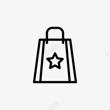 购物袋篮子电子商务图标图标