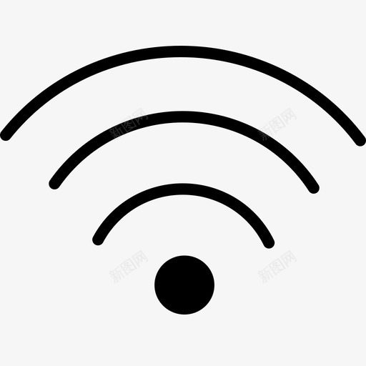 wifi按钮信号图标svg_新图网 https://ixintu.com wifi 信号 按钮
