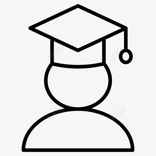 毕业抵押贷款学生图标svg_新图网 https://ixintu.com 在线学习 大学 学生 抵押贷款 毕业
