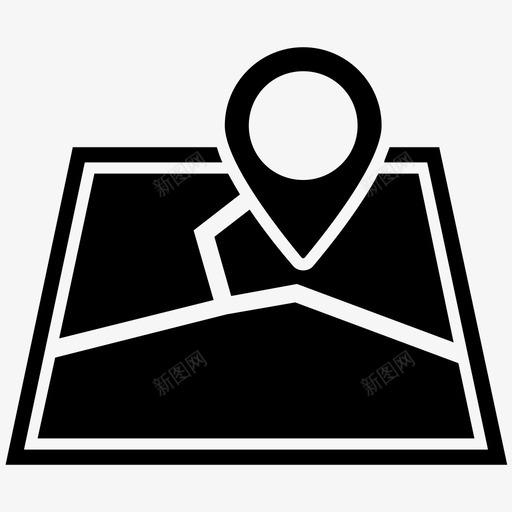 gps位置地图导航图标svg_新图网 https://ixintu.com gps位置 pin 位置 全局pin和地图位置 地图 导航