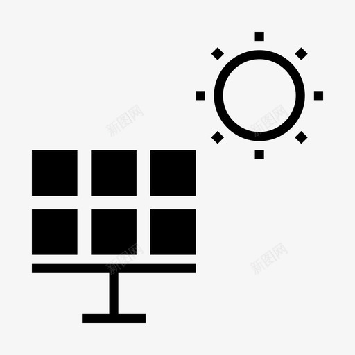 太阳能电池替代生态图标svg_新图网 https://ixintu.com 太阳能电池 技术 替代 生态 生态和能源为更好的世界固体图标集 能源