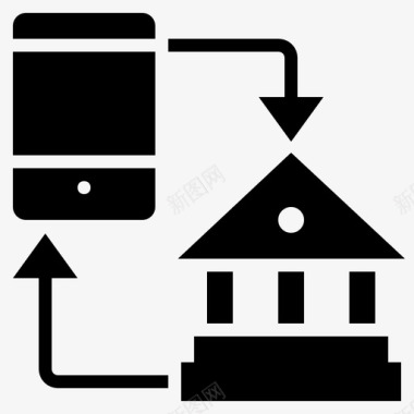 手机银行数字银行网上银行图标图标
