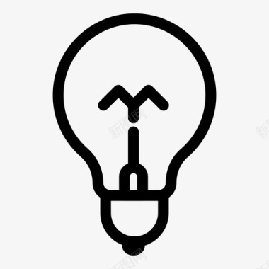 灯泡经济电力图标图标