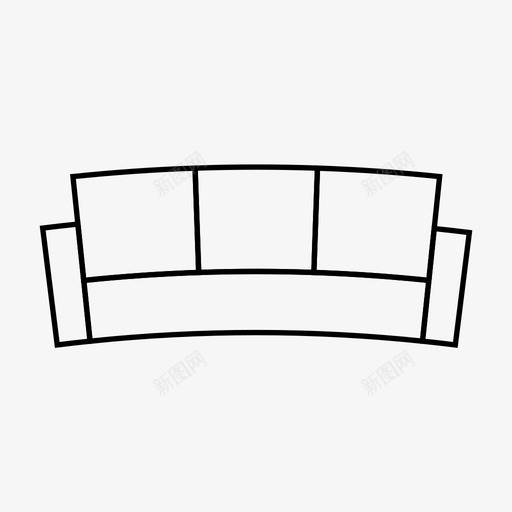 沙发休息座位图标svg_新图网 https://ixintu.com 休息 座位 木制家具 椅子 沙发
