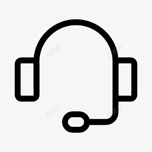 支持呼叫中心联系人图标svg_新图网 https://ixintu.com 呼叫中心 帮助 支持 耳机 联系人