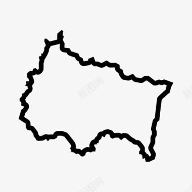 法国地区地图法国大东部图标图标
