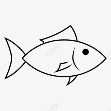 鱼动物饵图标图标