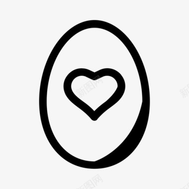 彩蛋复活节爱情图标图标