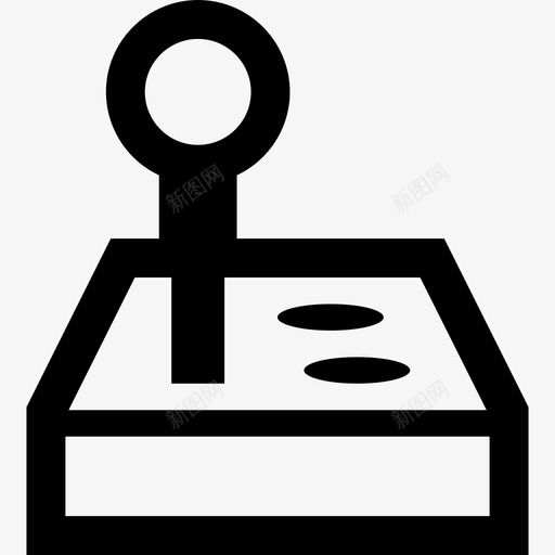 操纵杆控制器游戏图标svg_新图网 https://ixintu.com 控制器 操纵杆 游戏 粗轮廓 视频 键盘