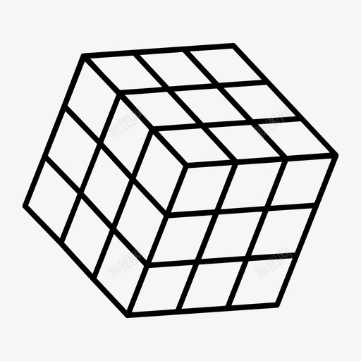 rubikscube游戏逻辑图标svg_新图网 https://ixintu.com rubikscube 技术混合 游戏 谜题 逻辑 问题