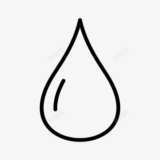 水滴生态自然图标svg_新图网 https://ixintu.com 9个基本标志 水滴 生态 自然