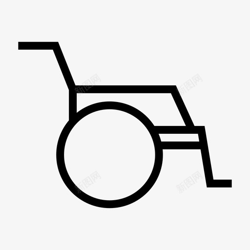 轮椅残疾人健康图标svg_新图网 https://ixintu.com 健康 残疾人 轮椅