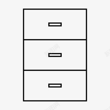 文件柜档案箱文件箱图标图标