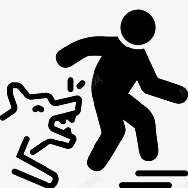 狗附身动物攻击图标图标