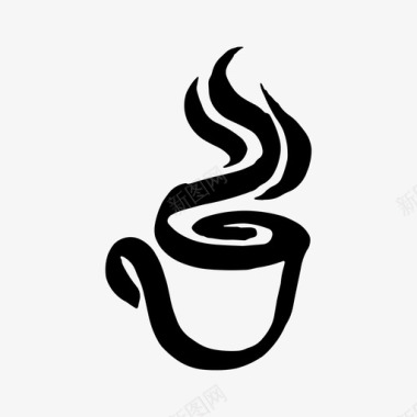 咖啡杯饮料咖啡因图标图标