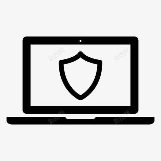防护罩设备笔记本电脑图标svg_新图网 https://ixintu.com 笔记本电脑 设备 防护罩