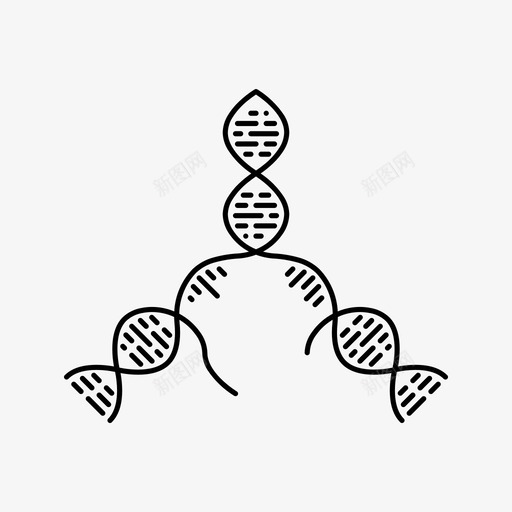 dna混合基因科学图标svg_新图网 https://ixintu.com dna混合 基因 科学